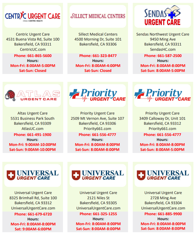 Urgent Care Clinics